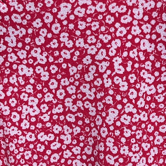 Adrianna Papell Pink and White Floral Patterned Blouse Size 1X 3/4 Sleeves - Picture 2 of 12